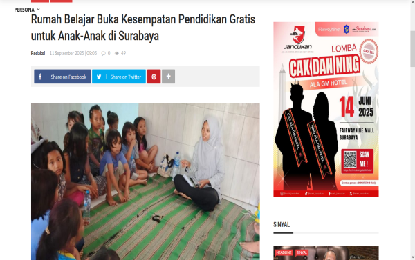 Yayasan Novaloka Cakrawala Asa Diliput InI Surabaya